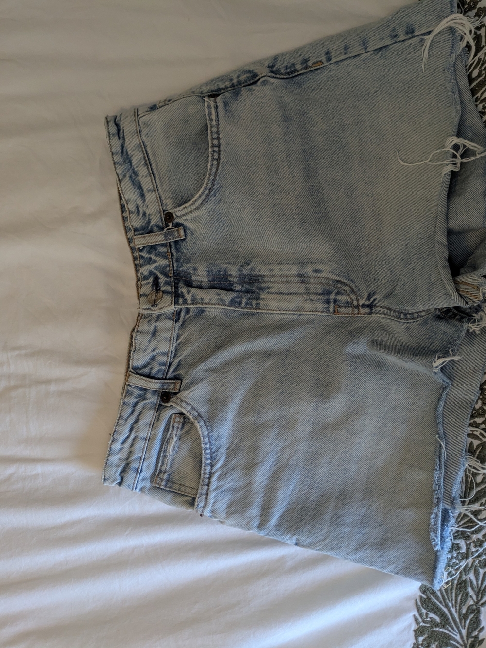 Zara Light Blue Denim Cutoff Shorts